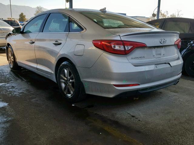 5NPE24AFXGH433901 - 2016 HYUNDAI SONATA SE SILVER photo 3