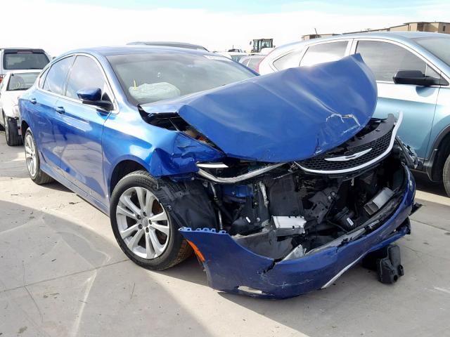 1C3CCCAB2FN538611 - 2015 CHRYSLER 200 LIMITE BLUE photo 1