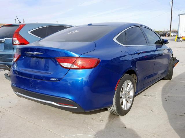 1C3CCCAB2FN538611 - 2015 CHRYSLER 200 LIMITE BLUE photo 4