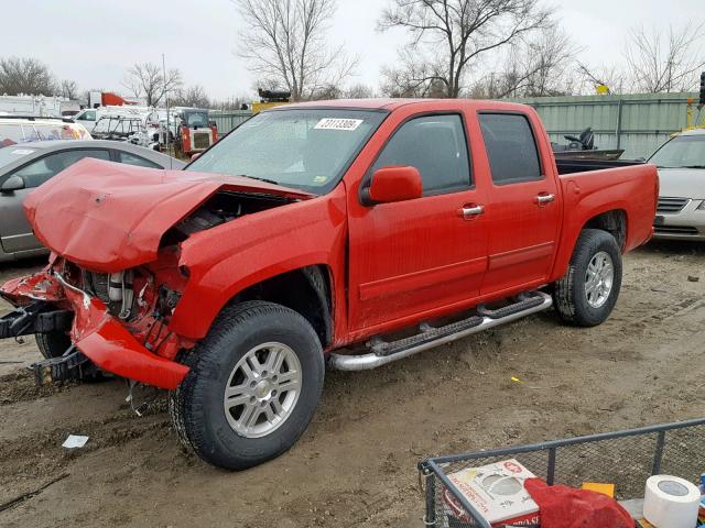 1GCHTCFE1C8131782 - 2012 CHEVROLET COLORADO L RED photo 2
