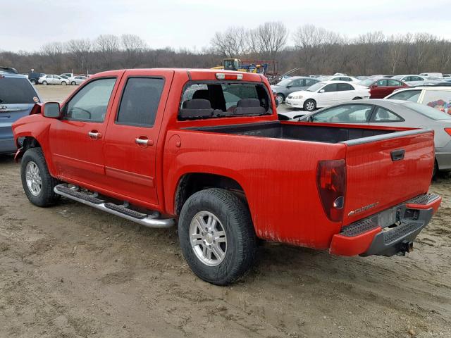 1GCHTCFE1C8131782 - 2012 CHEVROLET COLORADO L RED photo 3