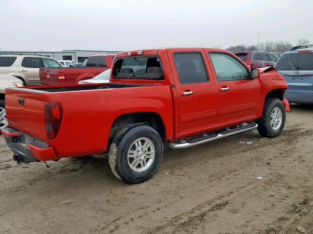 1GCHTCFE1C8131782 - 2012 CHEVROLET COLORADO L RED photo 4