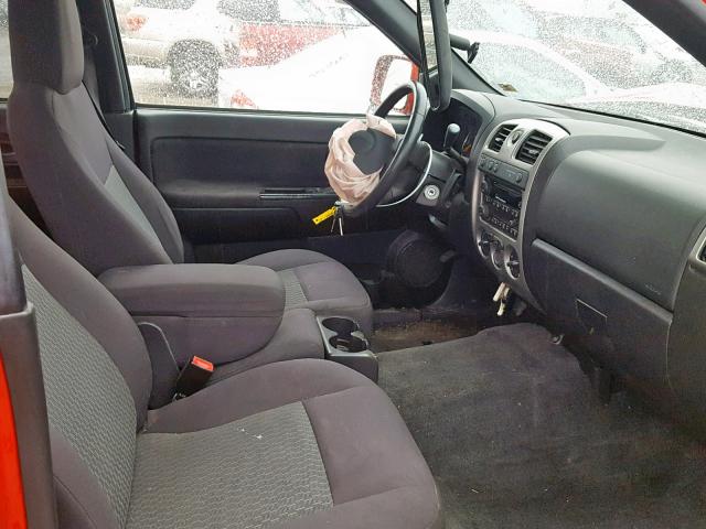 1GCHTCFE1C8131782 - 2012 CHEVROLET COLORADO L RED photo 5