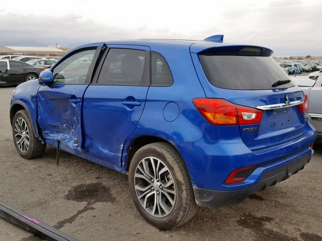 JA4AP3AW0JU014375 - 2018 MITSUBISHI OUTLANDER BLUE photo 3