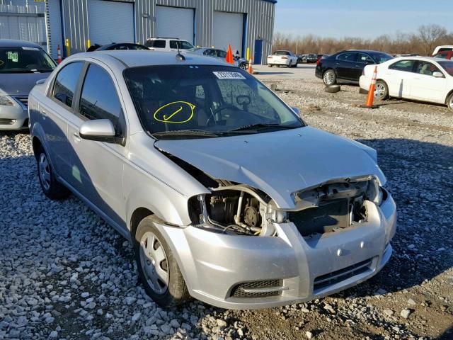 KL1TD56E19B608782 - 2009 CHEVROLET AVEO LS SILVER photo 1