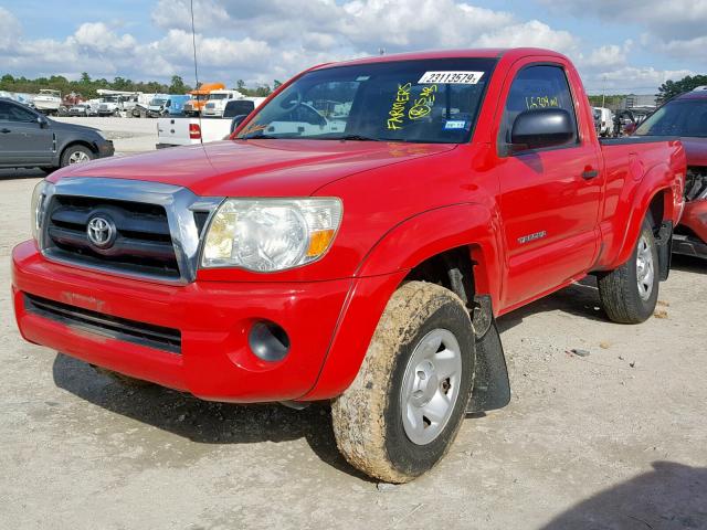 5TEPX42N36Z252764 - 2006 TOYOTA TACOMA RED photo 2
