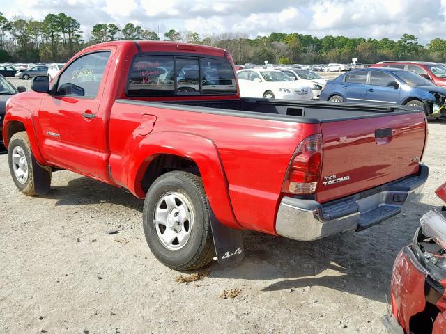 5TEPX42N36Z252764 - 2006 TOYOTA TACOMA RED photo 3