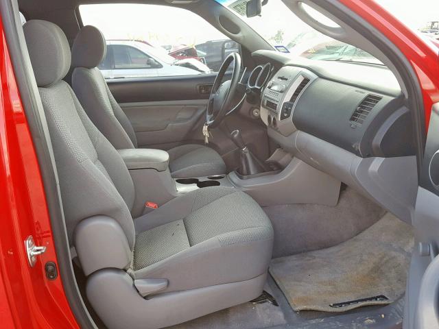 5TEPX42N36Z252764 - 2006 TOYOTA TACOMA RED photo 5