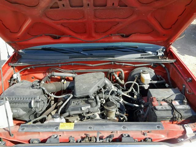 5TEPX42N36Z252764 - 2006 TOYOTA TACOMA RED photo 7