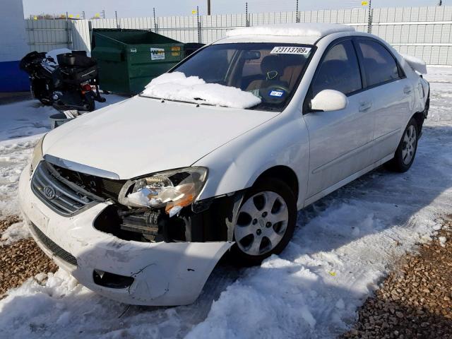 KNAFE121985508423 - 2008 KIA SPECTRA EX WHITE photo 2