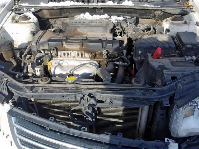 KNAFE121985508423 - 2008 KIA SPECTRA EX WHITE photo 7