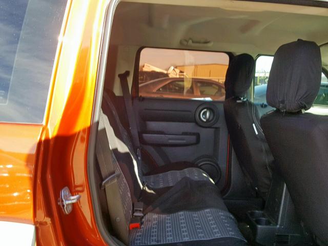 1D8GT28K58W191495 - 2008 DODGE NITRO SXT ORANGE photo 6