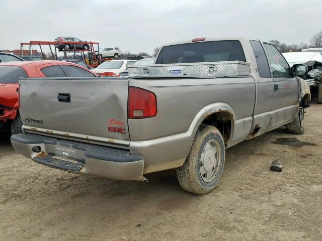 1GTCS195628220145 - 2002 GMC SONOMA GRAY photo 4