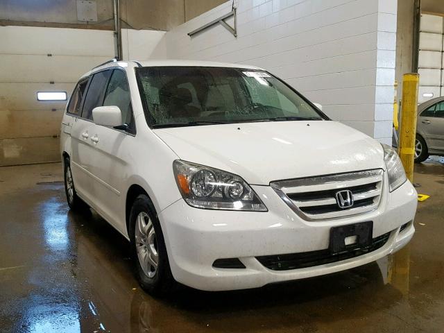 5FNRL38437B055318 - 2007 HONDA ODYSSEY EX WHITE photo 1