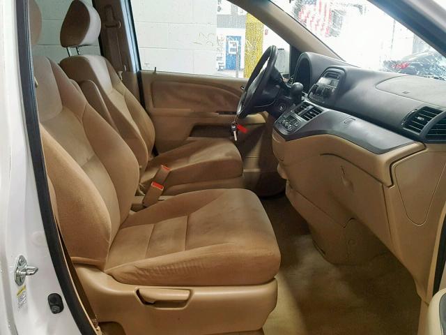 5FNRL38437B055318 - 2007 HONDA ODYSSEY EX WHITE photo 5