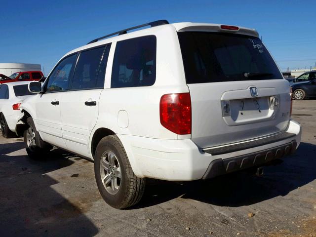 2HKYF18573H583746 - 2003 HONDA PILOT EXL WHITE photo 3