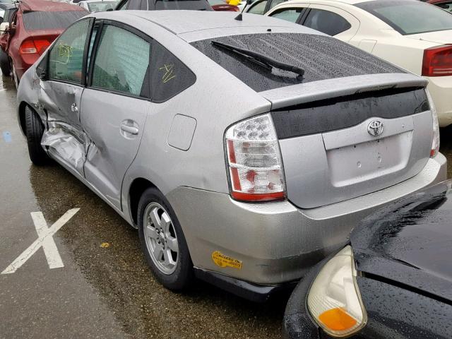 JTDKB20U267070682 - 2006 TOYOTA PRIUS SILVER photo 3