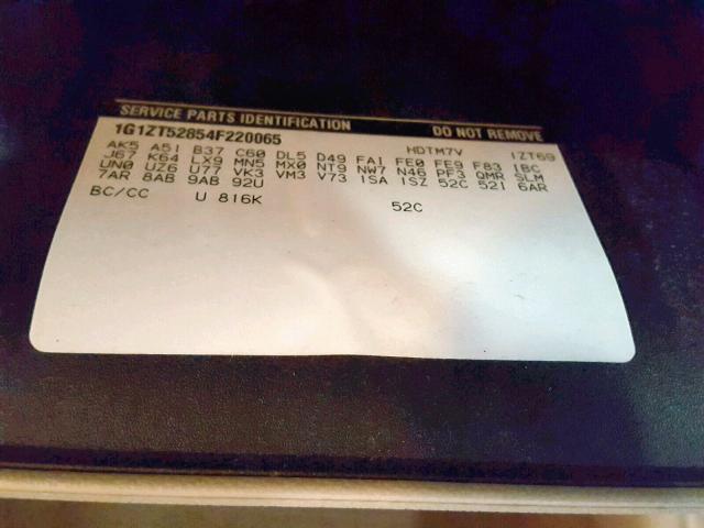 1G1ZT52854F220065 - 2004 CHEVROLET MALIBU LS 绿色 照片 10