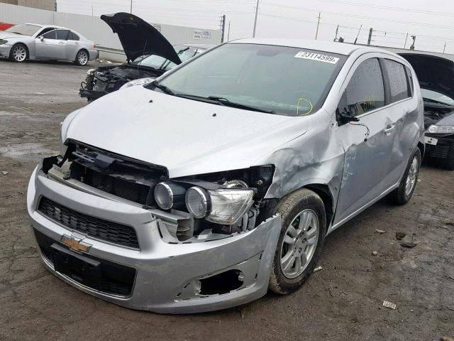 1G1JC6SH3D4126751 - 2013 CHEVROLET SONIC LT SILVER photo 2