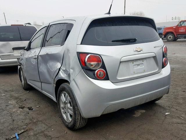 1G1JC6SH3D4126751 - 2013 CHEVROLET SONIC LT SILVER photo 3