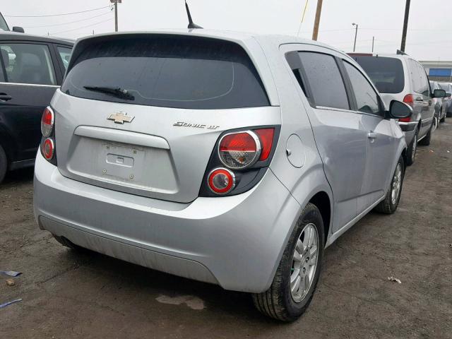 1G1JC6SH3D4126751 - 2013 CHEVROLET SONIC LT SILVER photo 4