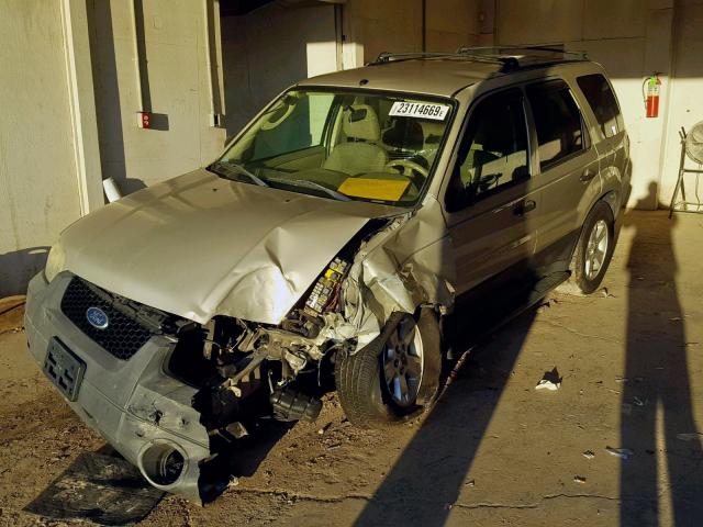 1FMYU93135KA43710 - 2005 FORD ESCAPE XLT BEIGE photo 2