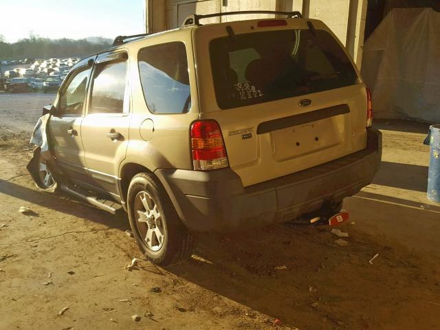 1FMYU93135KA43710 - 2005 FORD ESCAPE XLT BEIGE photo 3