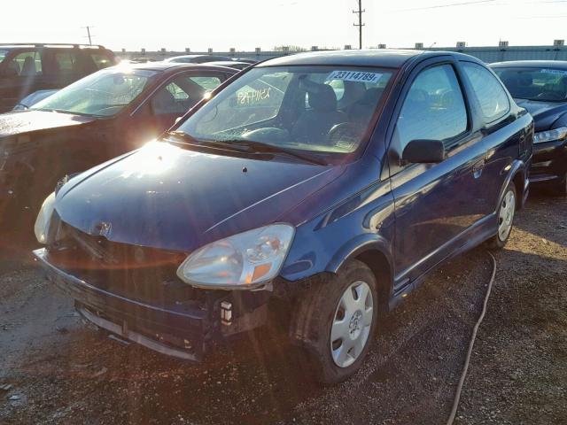 JTDAT123930282054 - 2003 TOYOTA ECHO BLUE photo 2