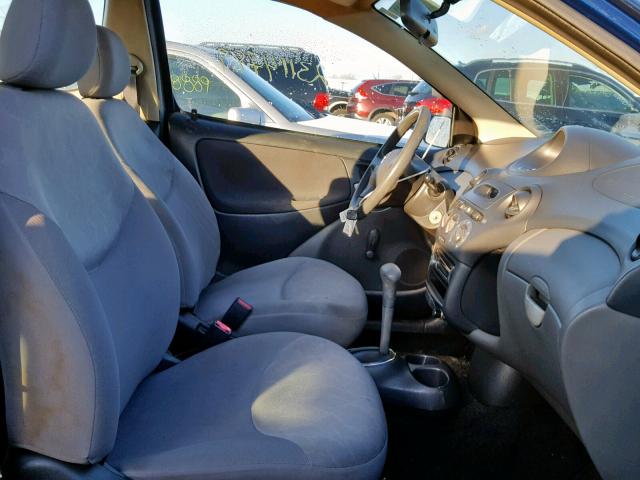 JTDAT123930282054 - 2003 TOYOTA ECHO BLUE photo 5