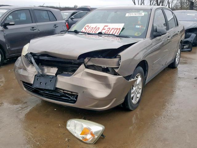 1G1ZS58F47F290377 - 2007 CHEVROLET MALIBU LS BROWN photo 2