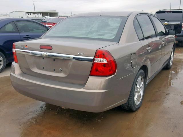1G1ZS58F47F290377 - 2007 CHEVROLET MALIBU LS BROWN photo 4