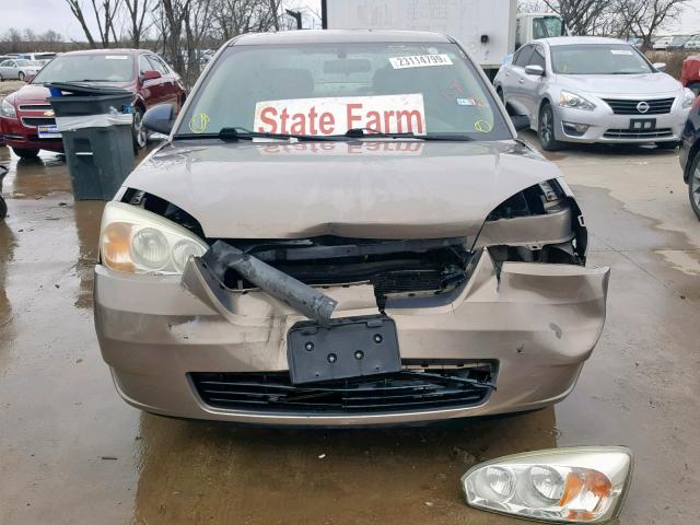 1G1ZS58F47F290377 - 2007 CHEVROLET MALIBU LS BROWN photo 9