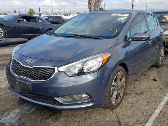 KNAFX5A85G5526884 - 2016 KIA FORTE EX CHARCOAL photo 1