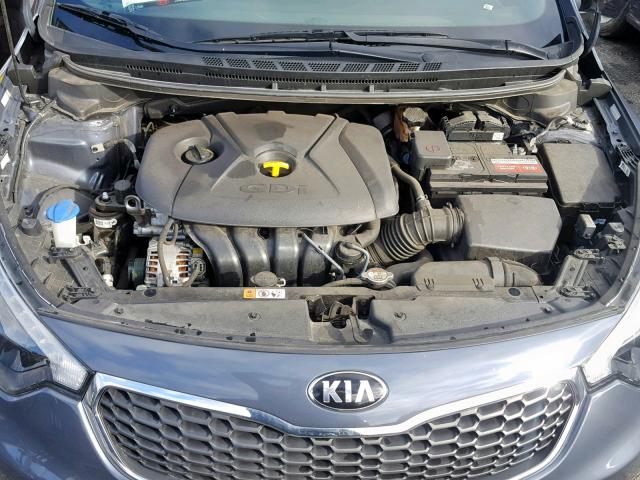 KNAFX5A85G5526884 - 2016 KIA FORTE EX CHARCOAL photo 7