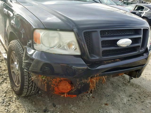 1FTRF02W98KC96157 - 2008 FORD F150 შავი ფოტო 9