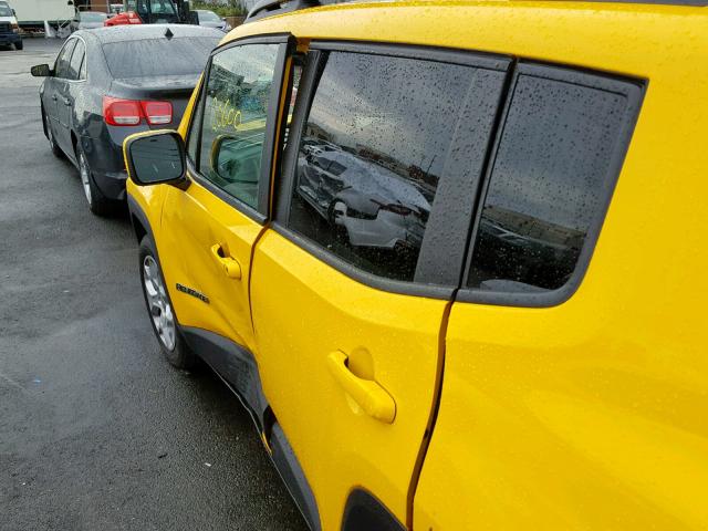 ZACCJABB0HPG43923 - 2017 JEEP RENEGADE L 黄色 照片 10
