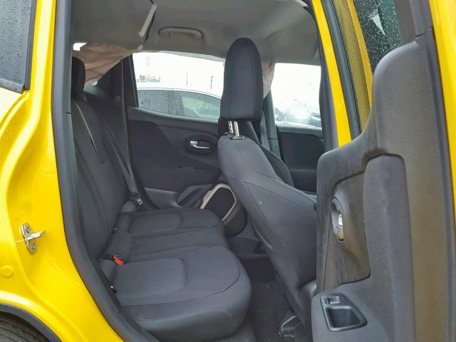 ZACCJABB0HPG43923 - 2017 JEEP RENEGADE L 黄色 照片 6