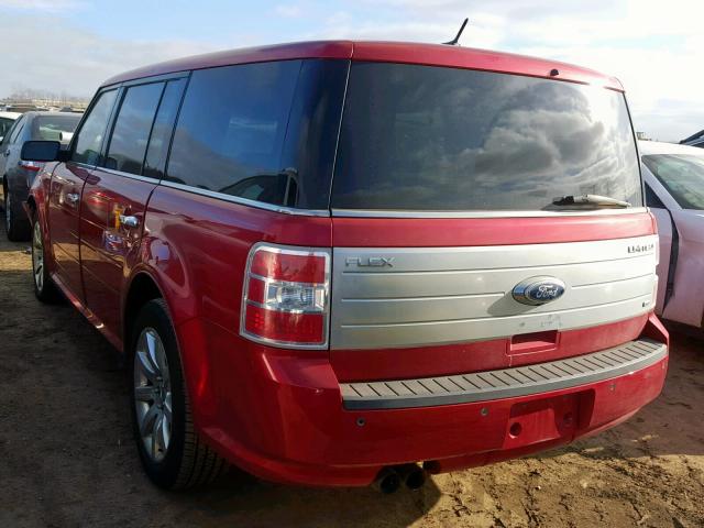 2FMHK6DC2BBD06957 - 2011 FORD FLEX LIMIT RED photo 3