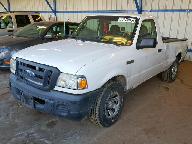 1FTYR10D39PA50378 - 2009 FORD RANGER WHITE photo 2