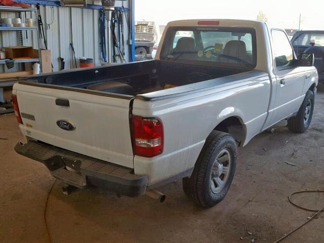 1FTYR10D39PA50378 - 2009 FORD RANGER WHITE photo 4