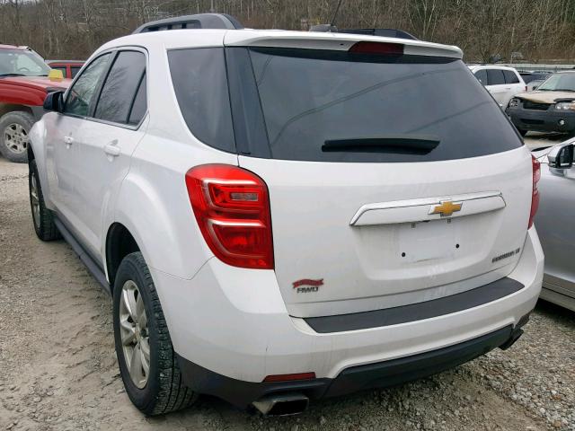 2GNFLFE31G6220280 - 2016 CHEVROLET EQUINOX LT WHITE photo 3