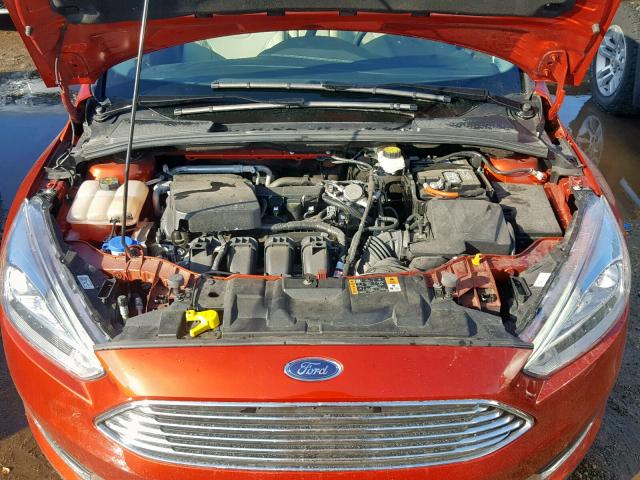 1FADP3J20JL293919 - 2018 FORD FOCUS TITA RED photo 7