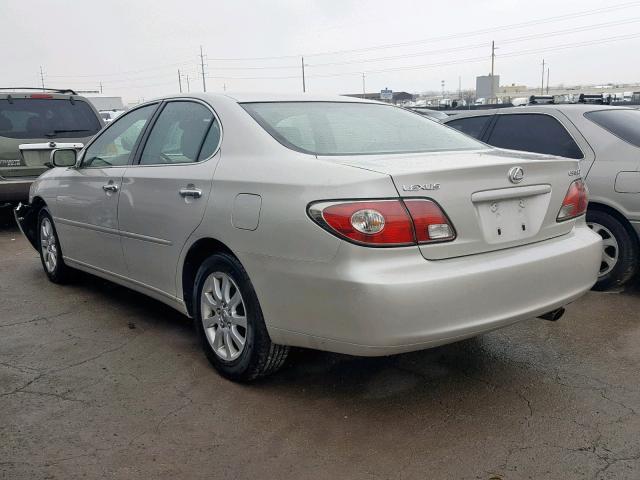 JTHBF30G336013511 - 2003 LEXUS ES 300 SILVER photo 3