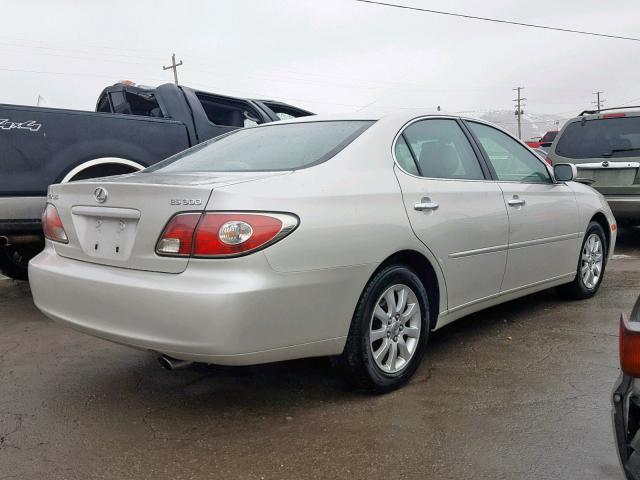 JTHBF30G336013511 - 2003 LEXUS ES 300 SILVER photo 4