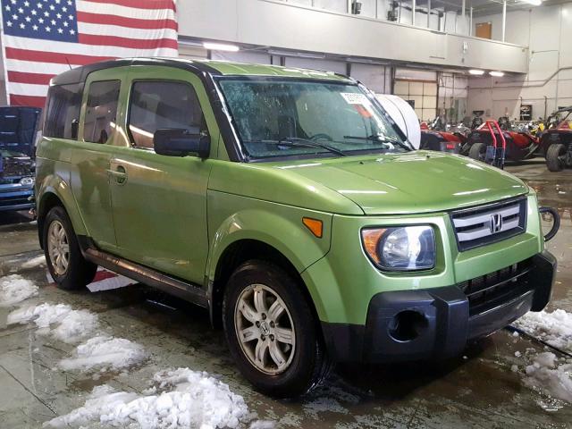 5J6YH28708L001064 - 2008 HONDA ELEMENT EX GREEN photo 1