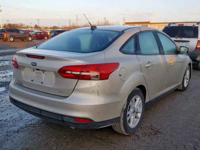 1FADP3F25JL210199 - 2018 FORD FOCUS SE GOLD photo 4