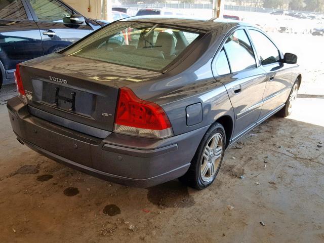 YV1RS592172631061 - 2007 VOLVO S60 2.5T GRAY photo 4