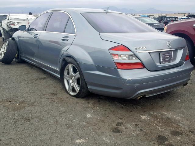 WDDNG71X88A157146 - 2008 MERCEDES-BENZ S 550 GRAY photo 3