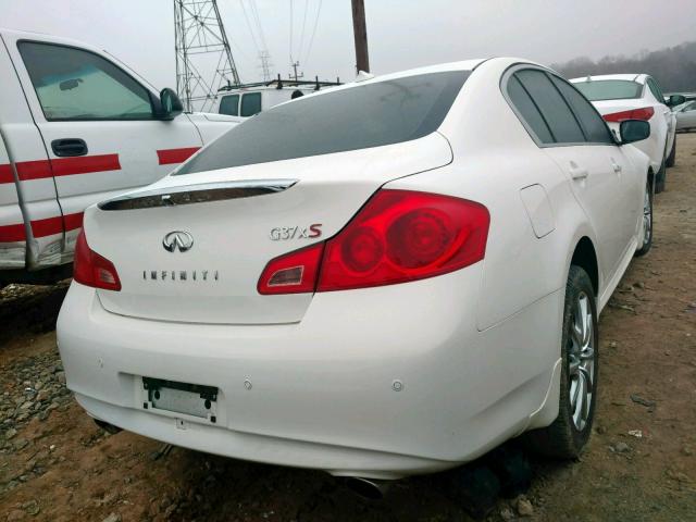 JN1CV6AR7DM354873 - 2013 INFINITI G37 WHITE photo 4