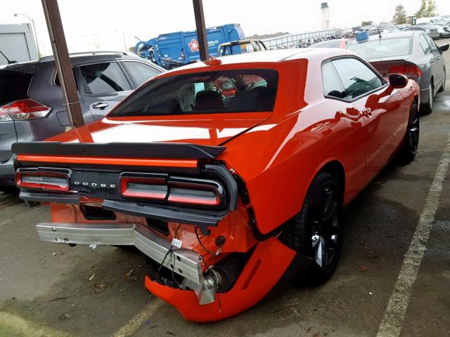 2C3CDZFJ7KH552054 - 2019 DODGE CHALLENGER ORANGE photo 4